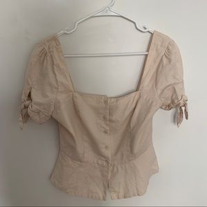 Urban Outfitters button shirt + side tie detail